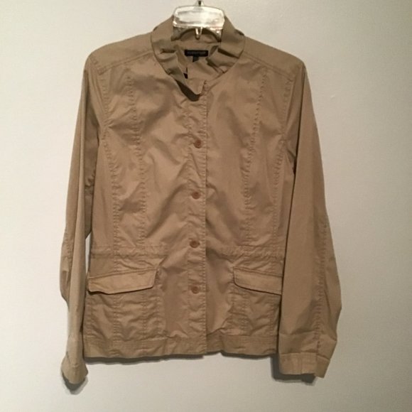 EIleen Fisher Ruffle Collar Utility Jacket - Picture 10 of 16